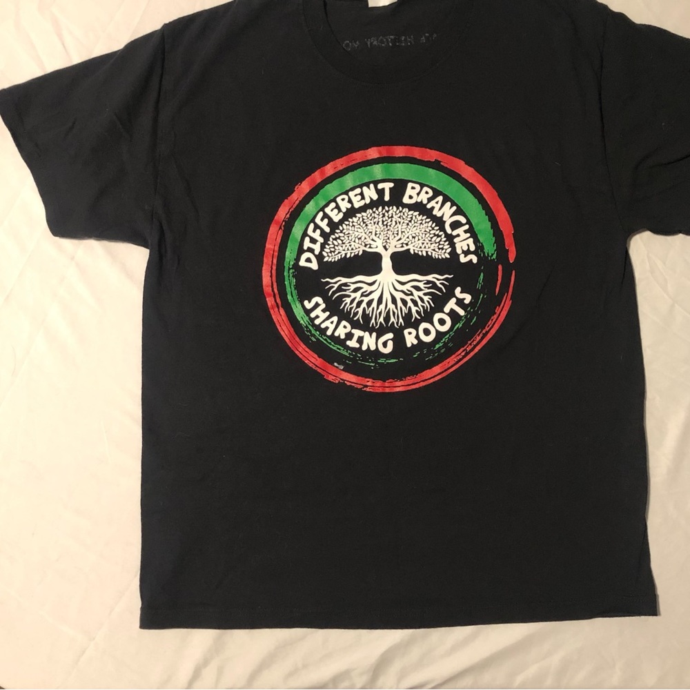 Different branches sharing Black History Month graphic Tee large
